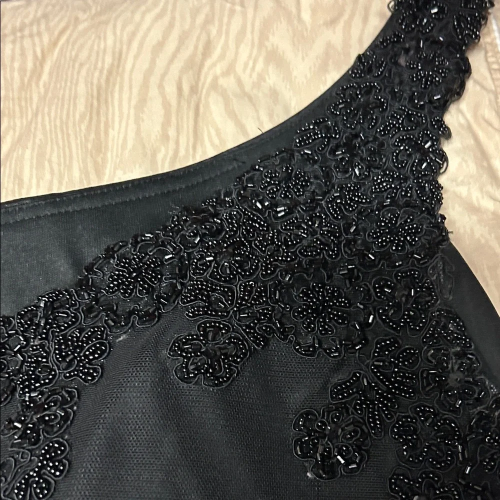 Xscape Black One Shoulder Dress - Picture 3 of 7
